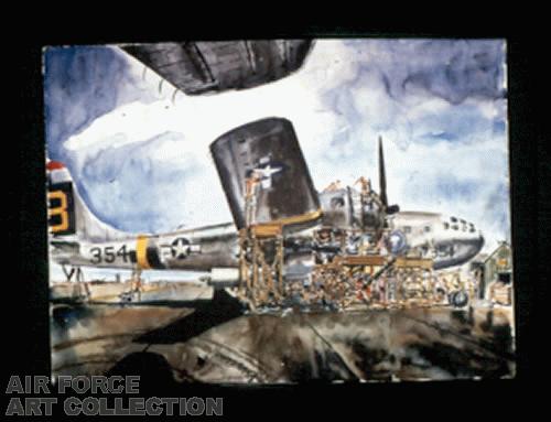 B-29 MAINTENANCE AT KWAJALEIN